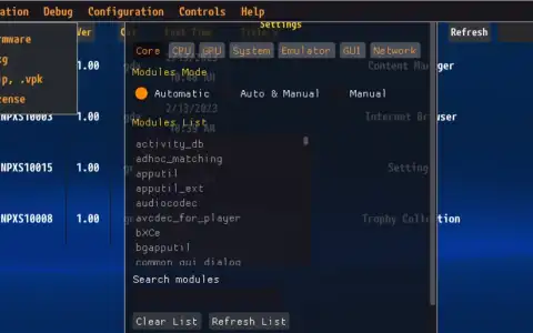 Vita3K скриншот 2